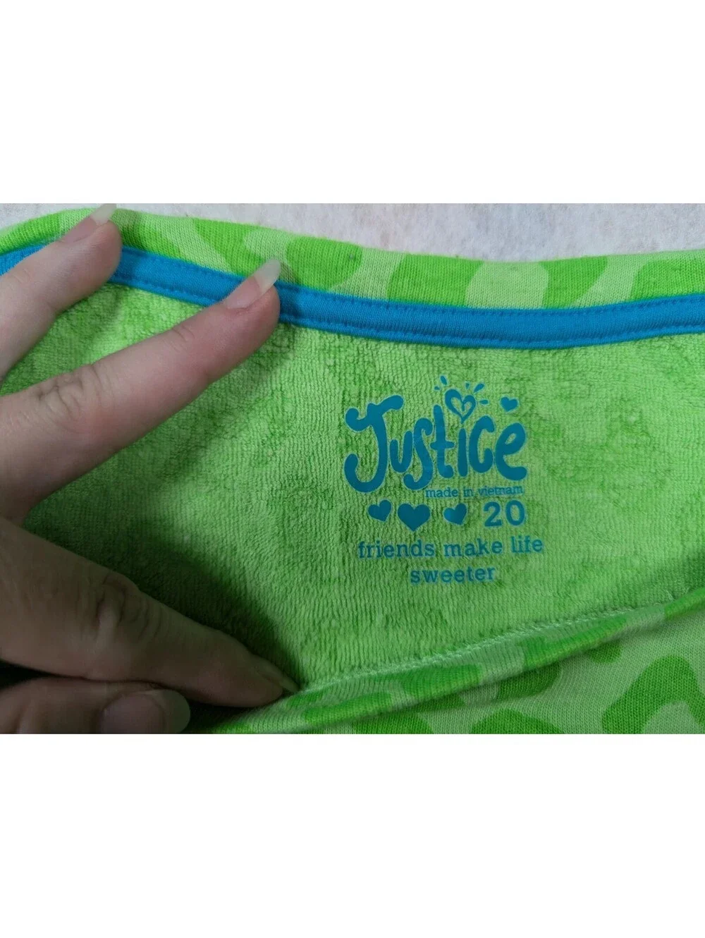 Justice girls size