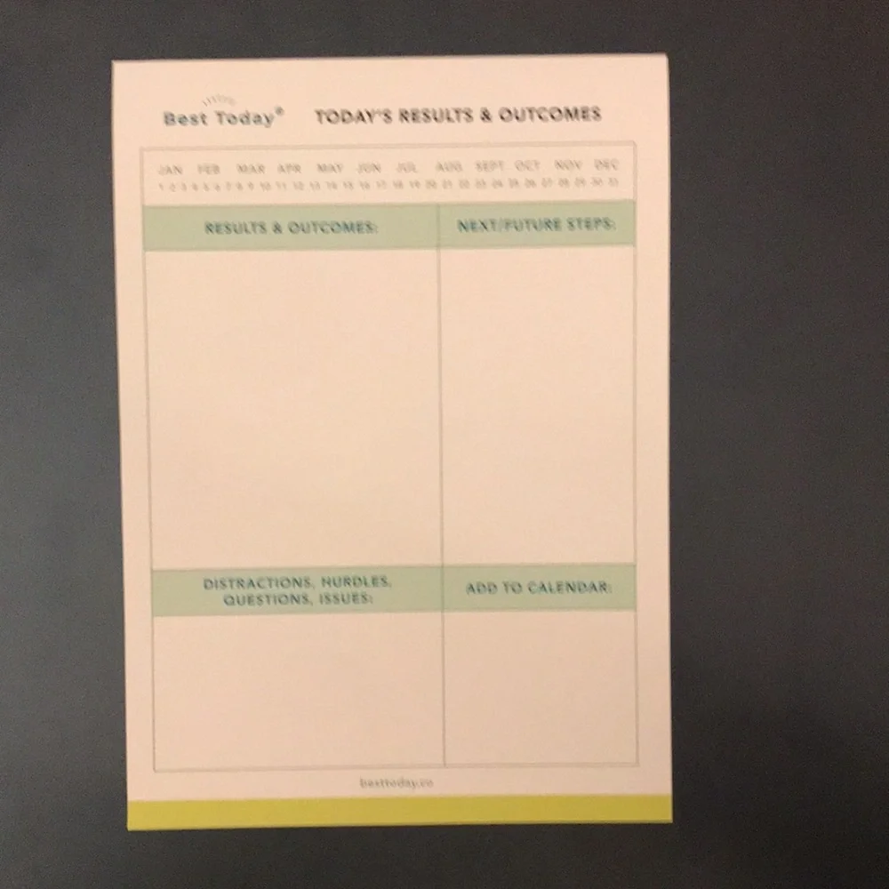 Best Today planning pads