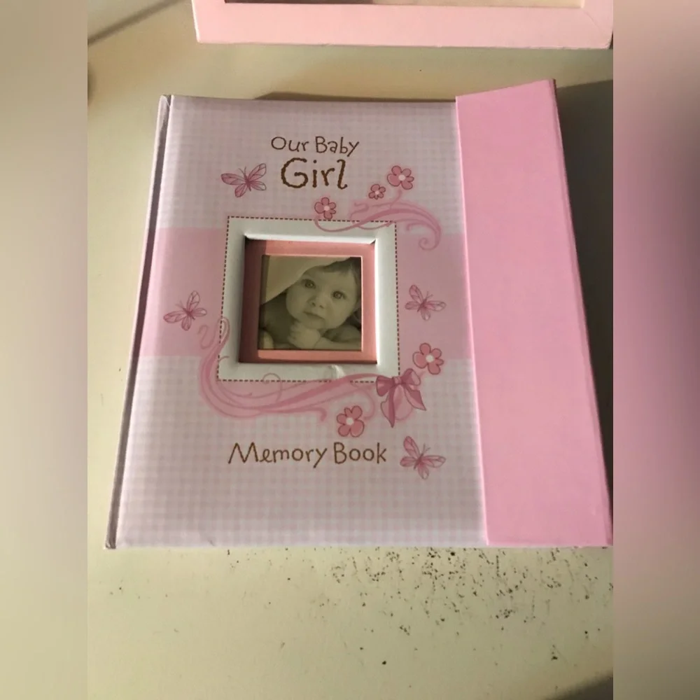 Vintage 1st Edition~Our Baby Girl Memory Book~Pink~Christian Art Gifts~60+Pages~