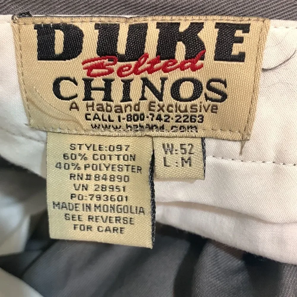 duke belted chinos all items