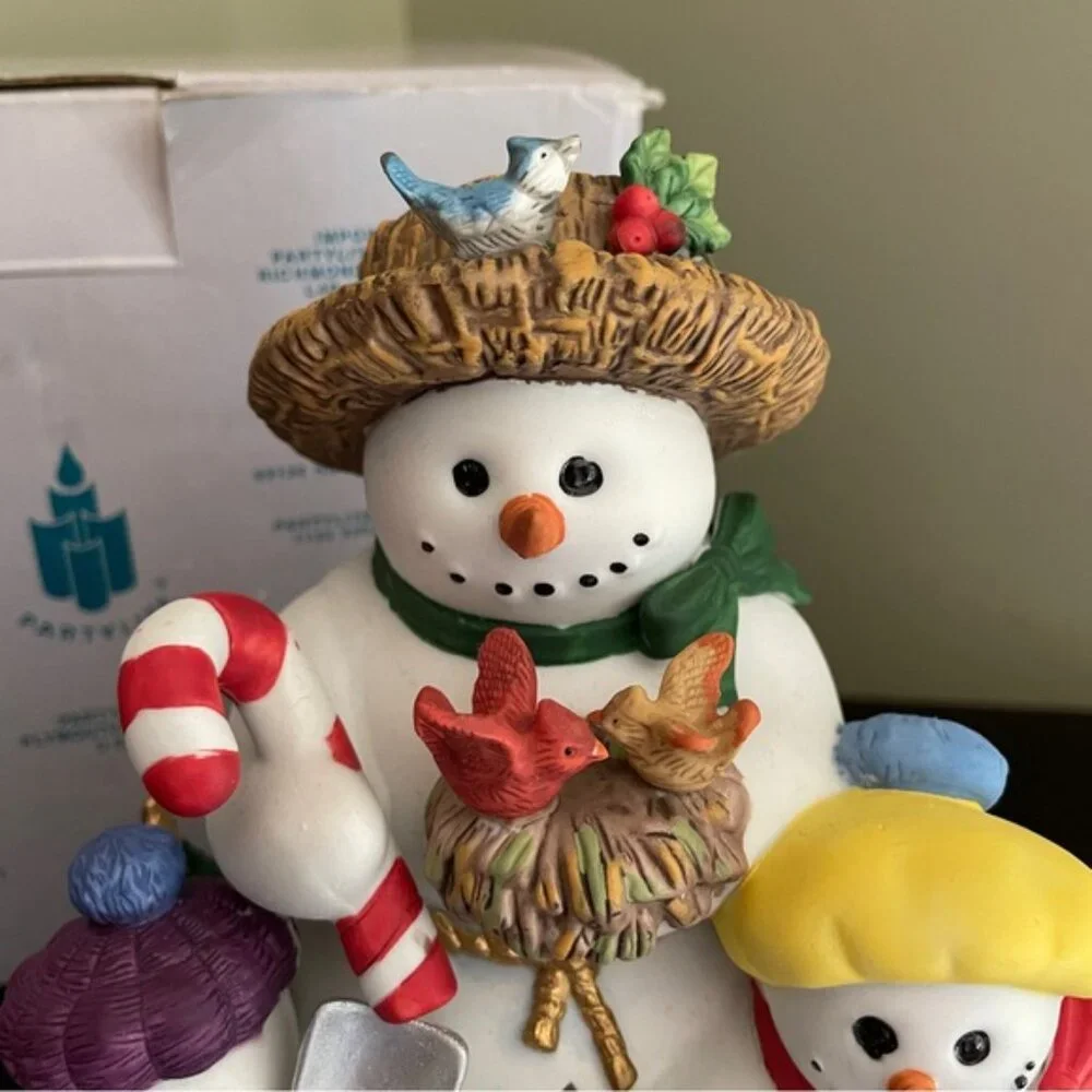 PartyLite happy snowmen