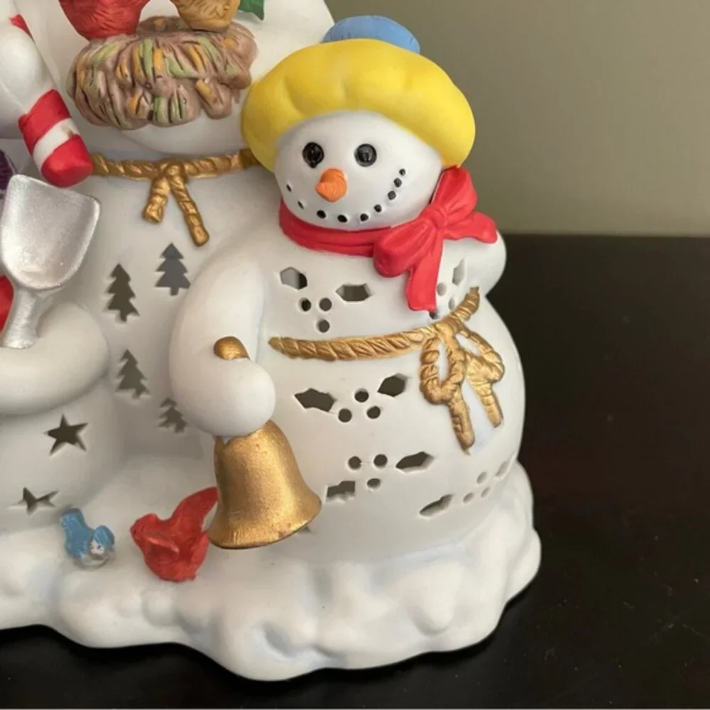 PartyLite happy snowmen