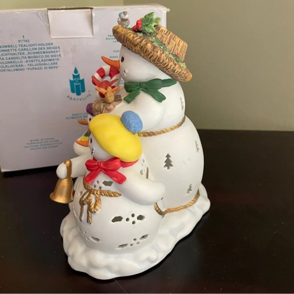 PartyLite happy snowmen