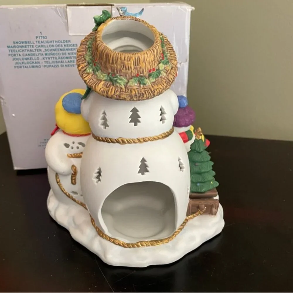 PartyLite happy snowmen