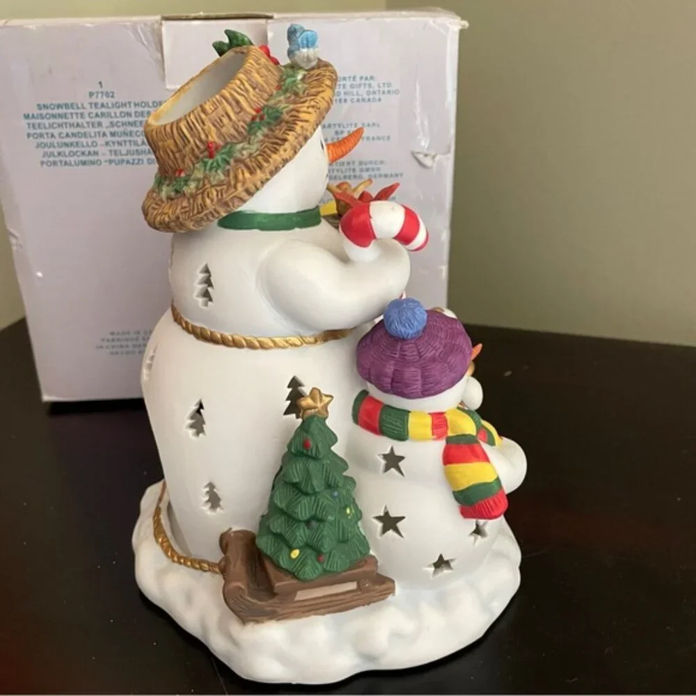 PartyLite happy snowmen