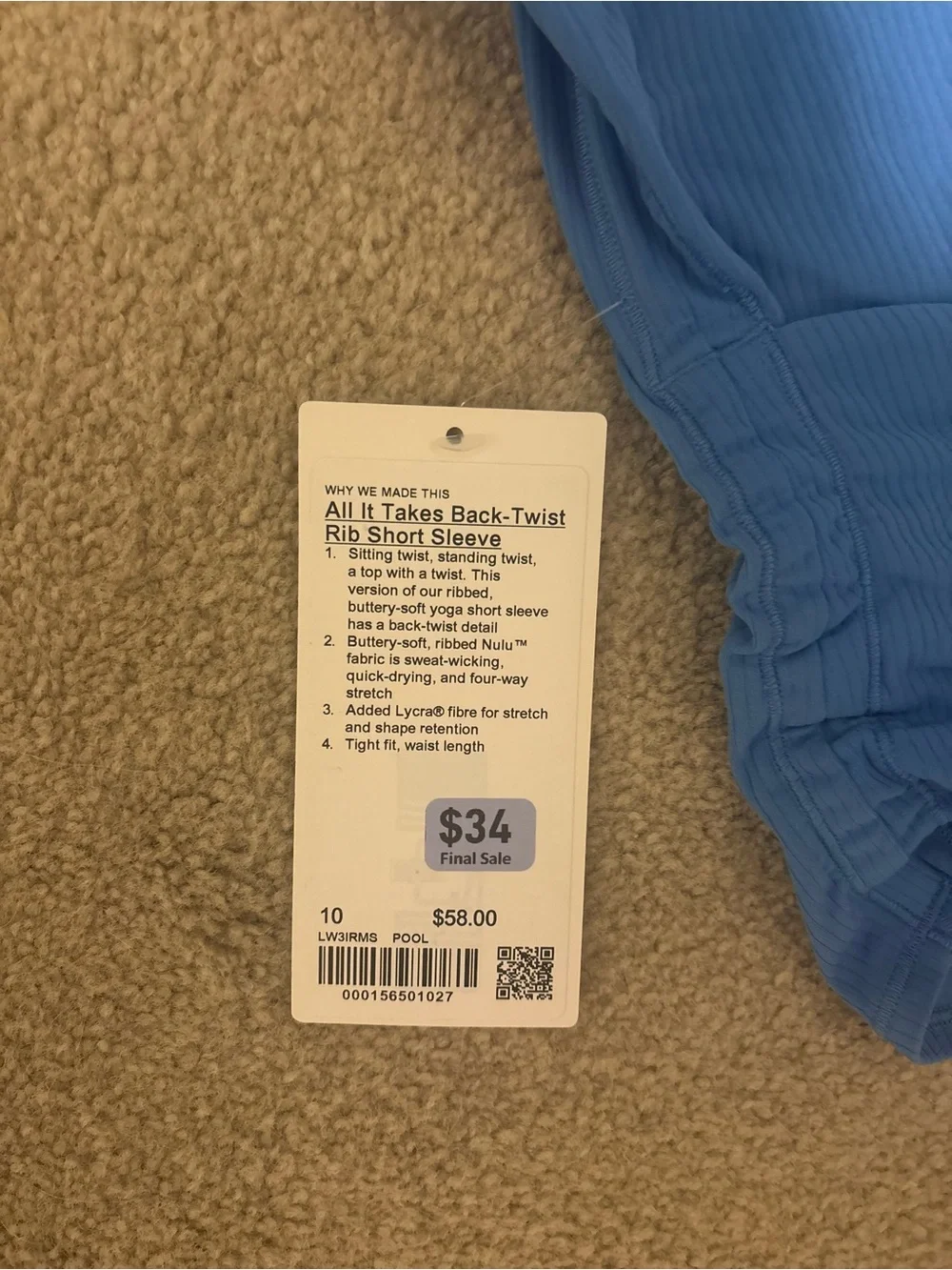 lululemon athletica new tags