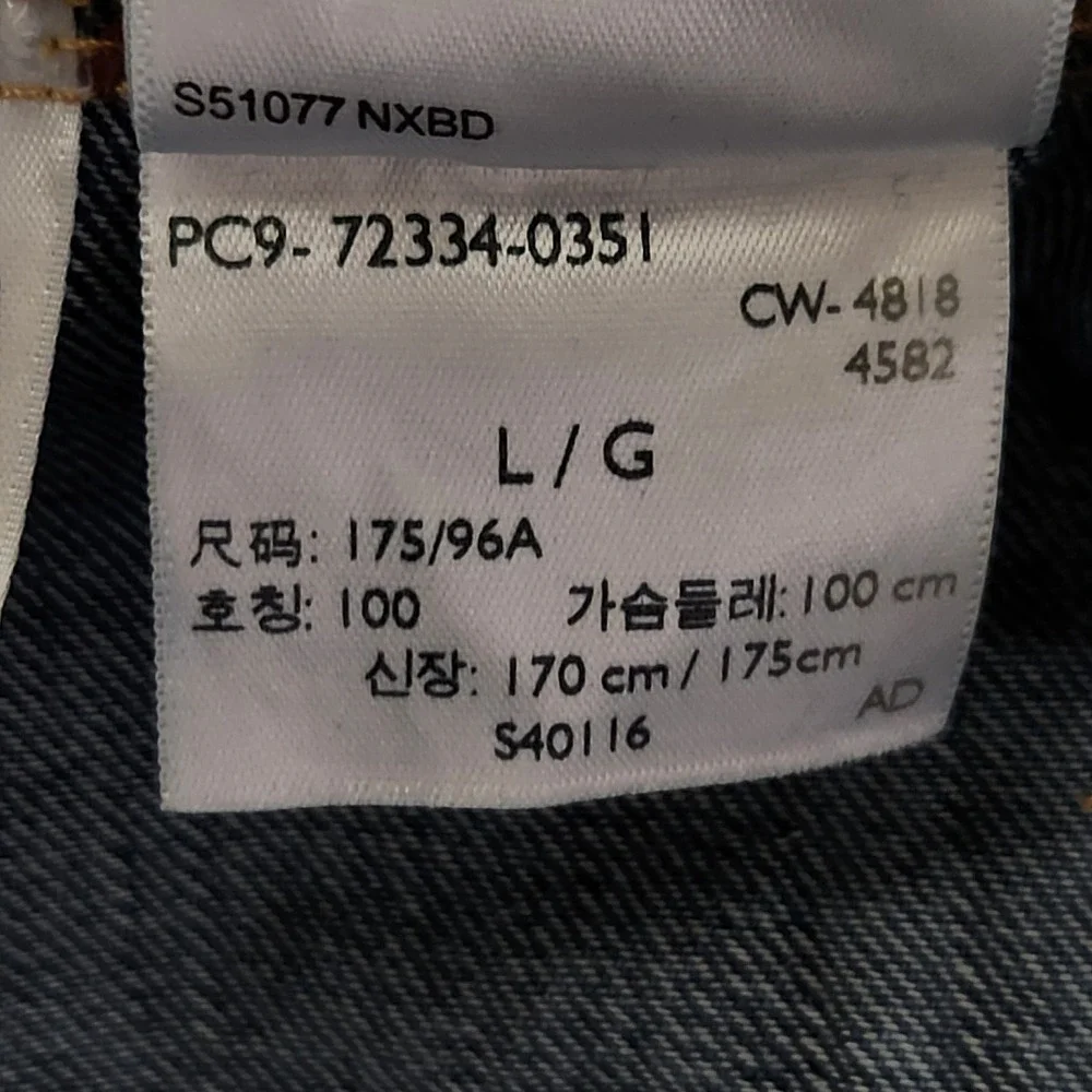 Levis Premium measurements shoulder