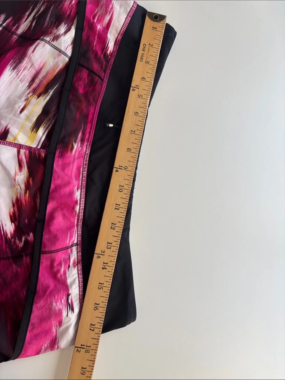 lululemon athletica Pink Magenta and Black Printed Running Shorts -565
