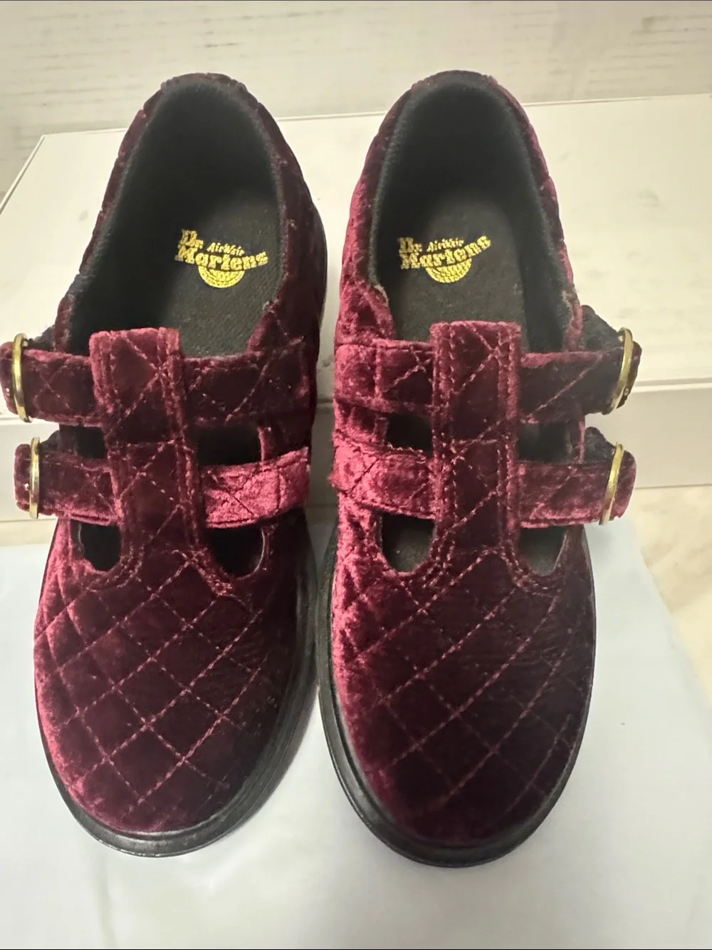 Dr. Martens quilted velvet
