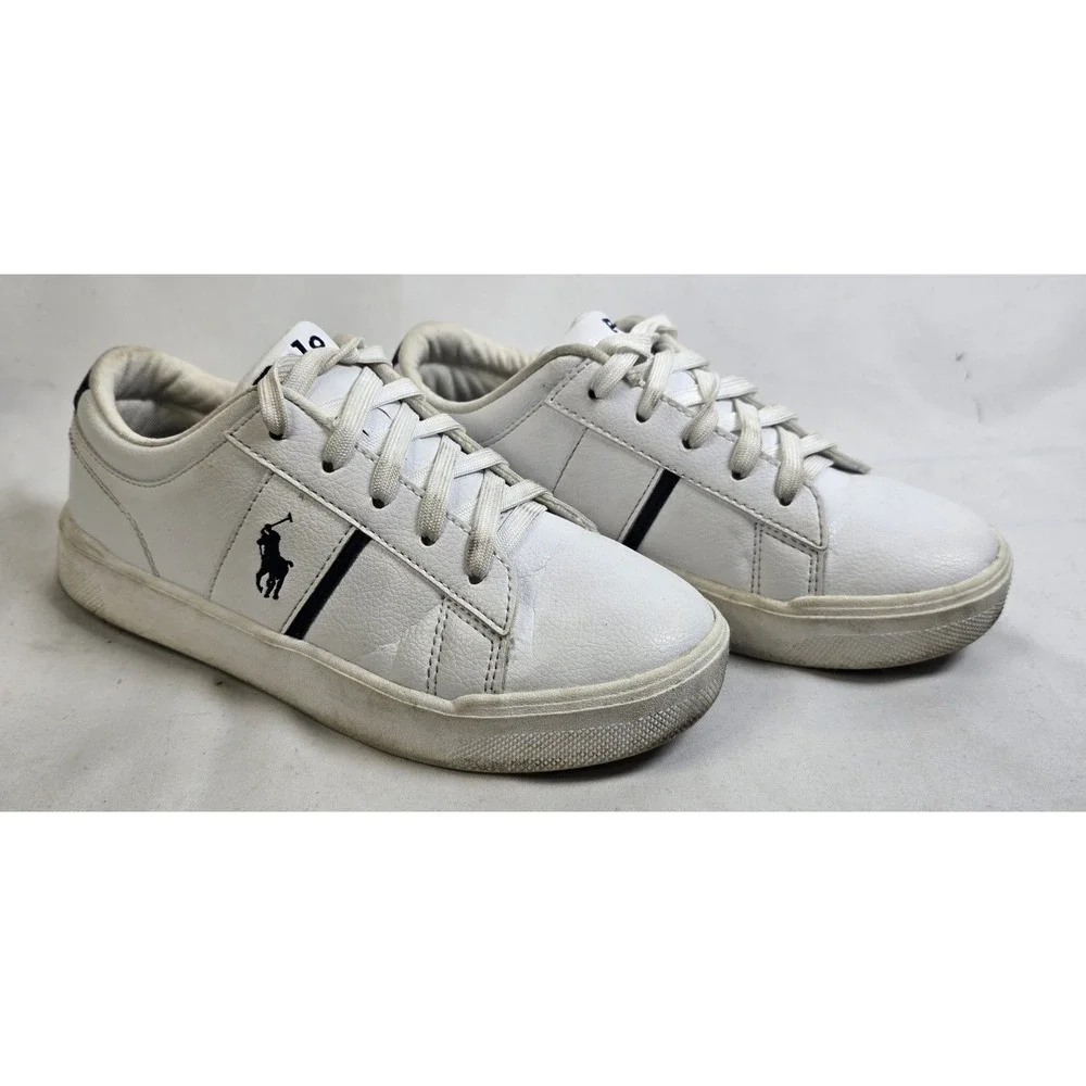 Kid's Size 3Y Polo Ralph Lauren Frazier (white/navy)