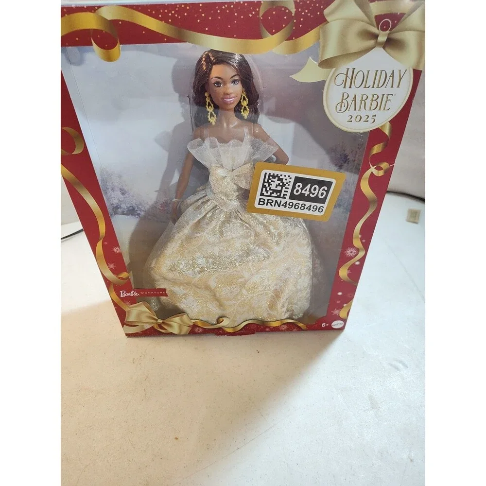 2025 Holiday Barbie Doll Brunette JBH97 Mattel Signature New in Box (877)