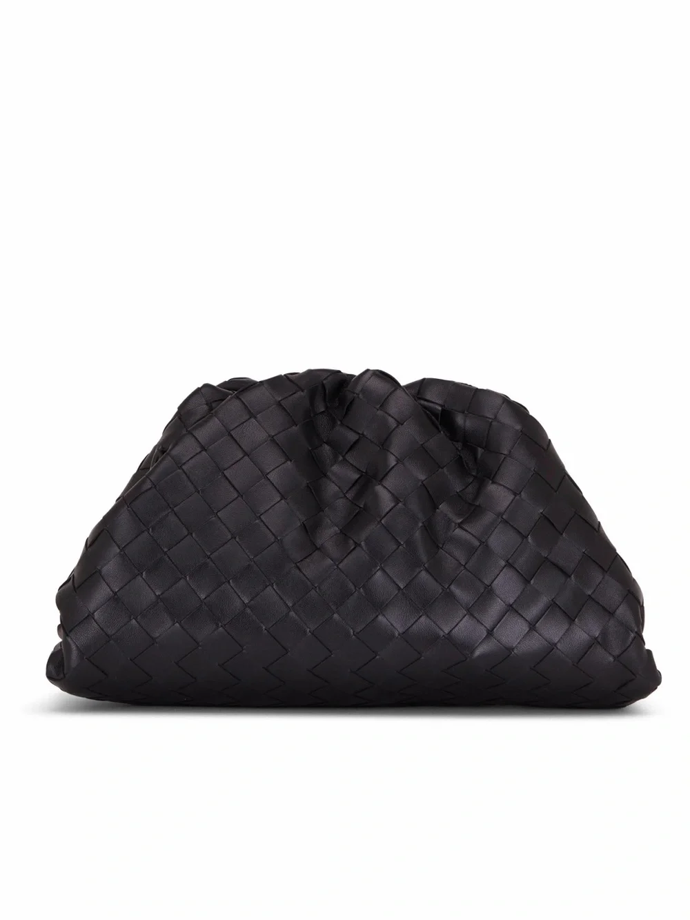 Bottega Veneta Black Intrecciato Teen Pouch