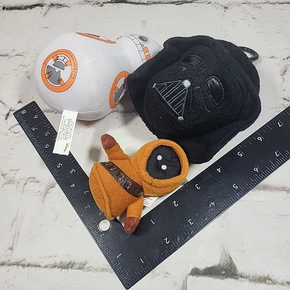 Star Wars Mini Plush Backpack Clip Lot BB8 Darth Vader Jawa Lucas Films