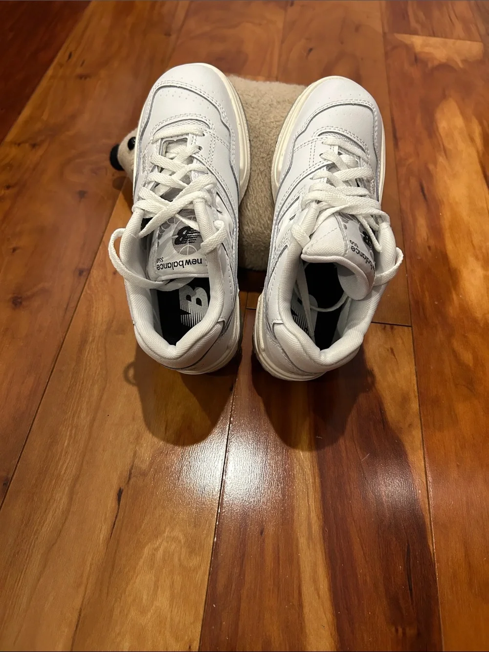 New Balance all white
