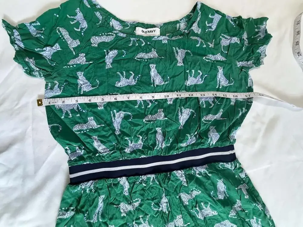 Old Navy green cheetah