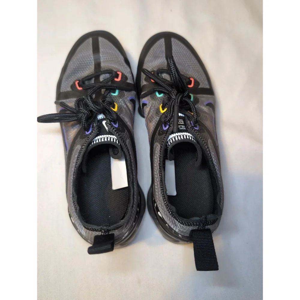 Nike Air VaporMax Synthetic Low Top Sneakers  Shoes/Black/Multicolor Size 5Y