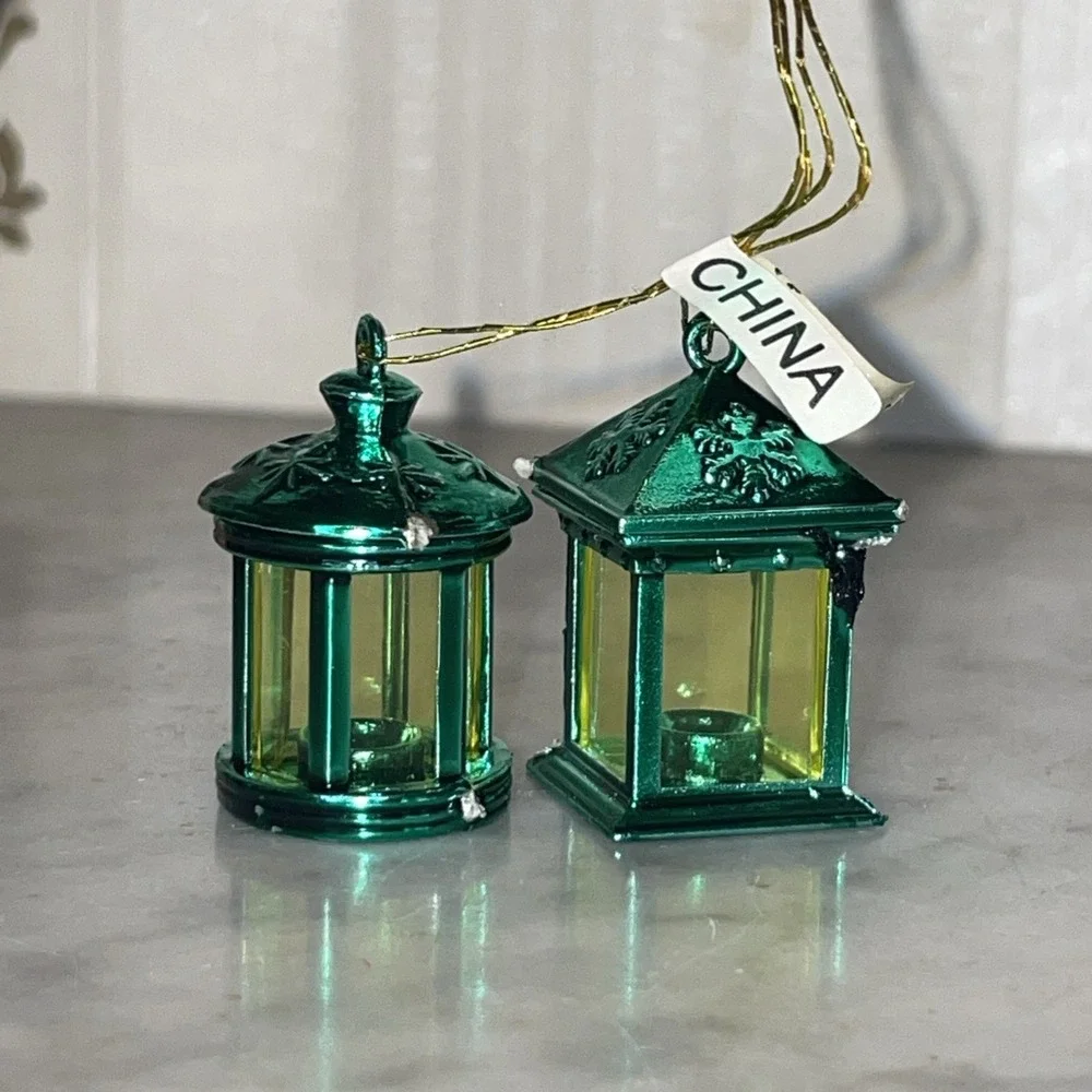 Doll House Accessories | Ceramic Vases Lanterns Faux Plants