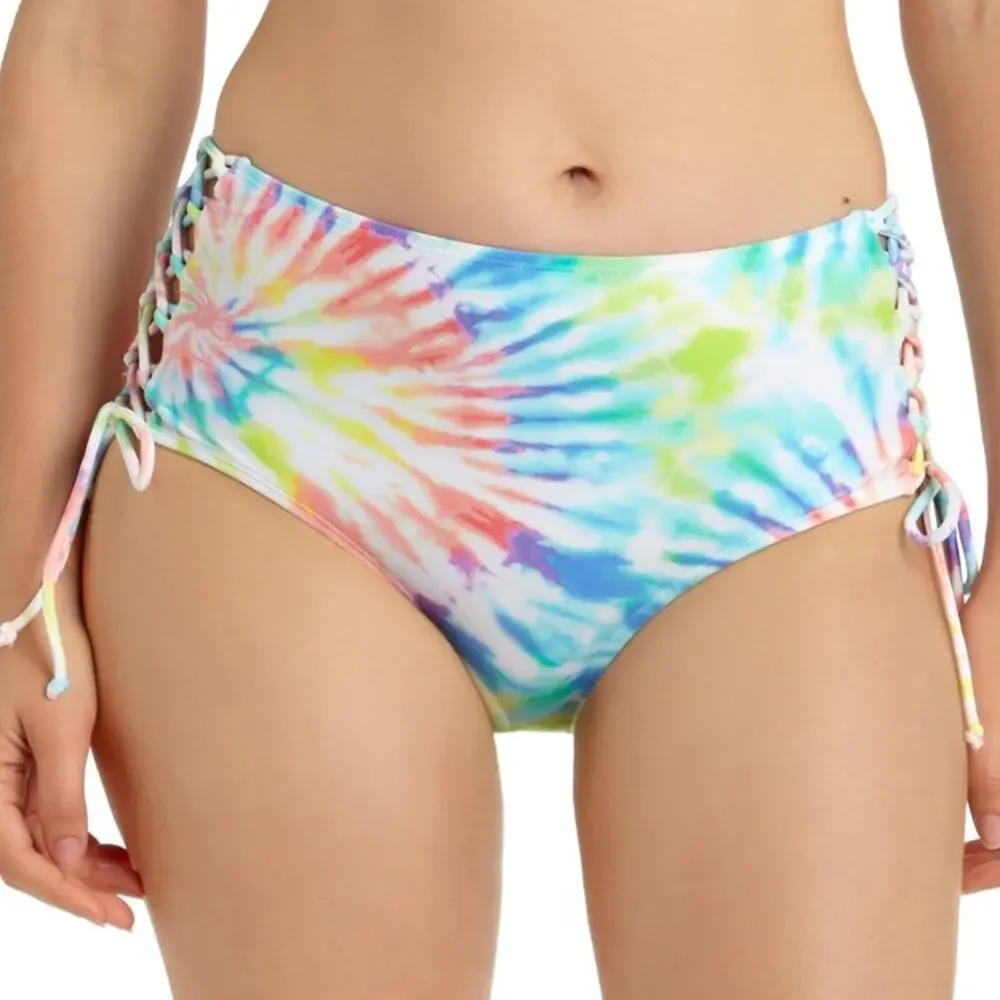 California Waves High-Waist Bikini Swim Bottom