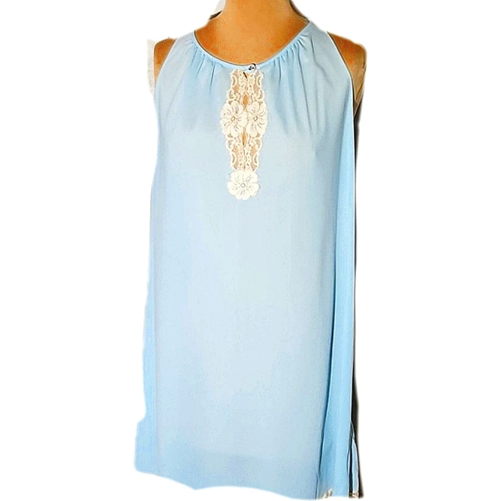 Vintage Van Raalte Robe And Chemise Peignoire Set. Size Small