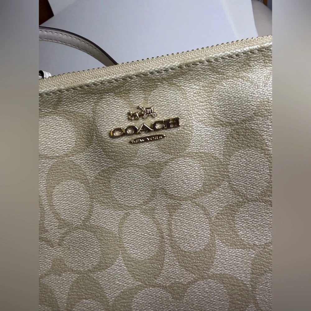 Coach beige tan