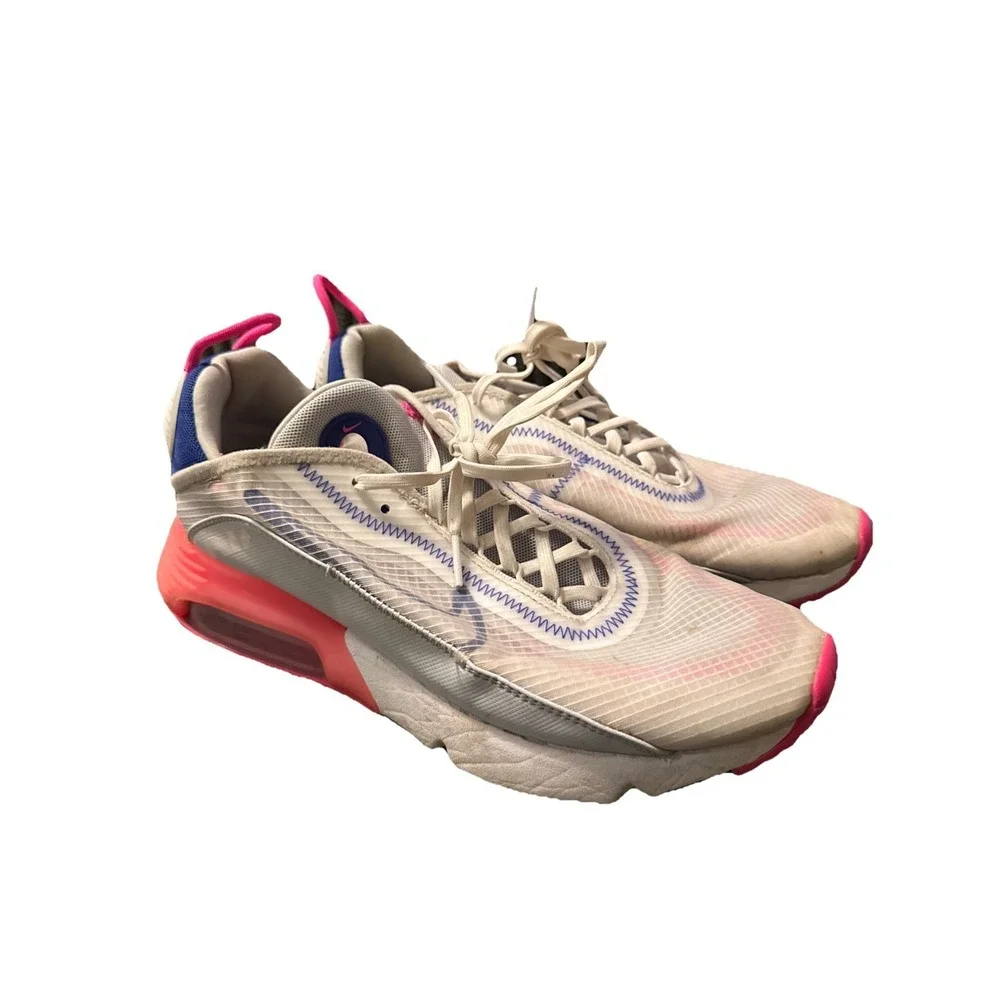 NIKE AIR MAX 2090 LASER PINK WHITE Ladies Running Trainers UK 7.5, EU 42 US‎ 10