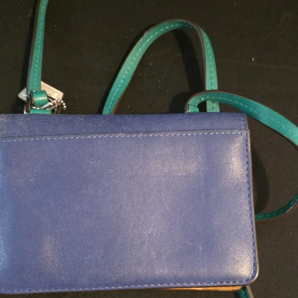 Coach card zipper