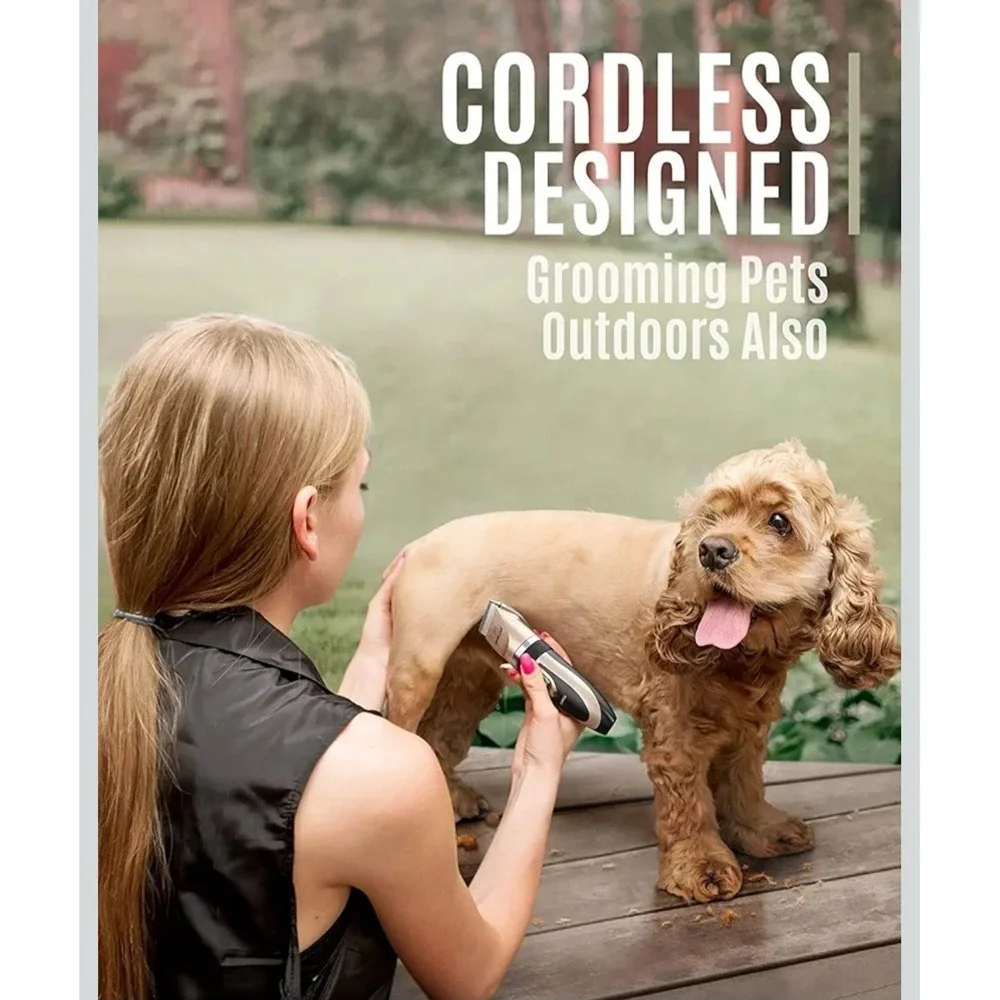 Low‎ Noise Dog Clipper Set Cordless Rechargeable