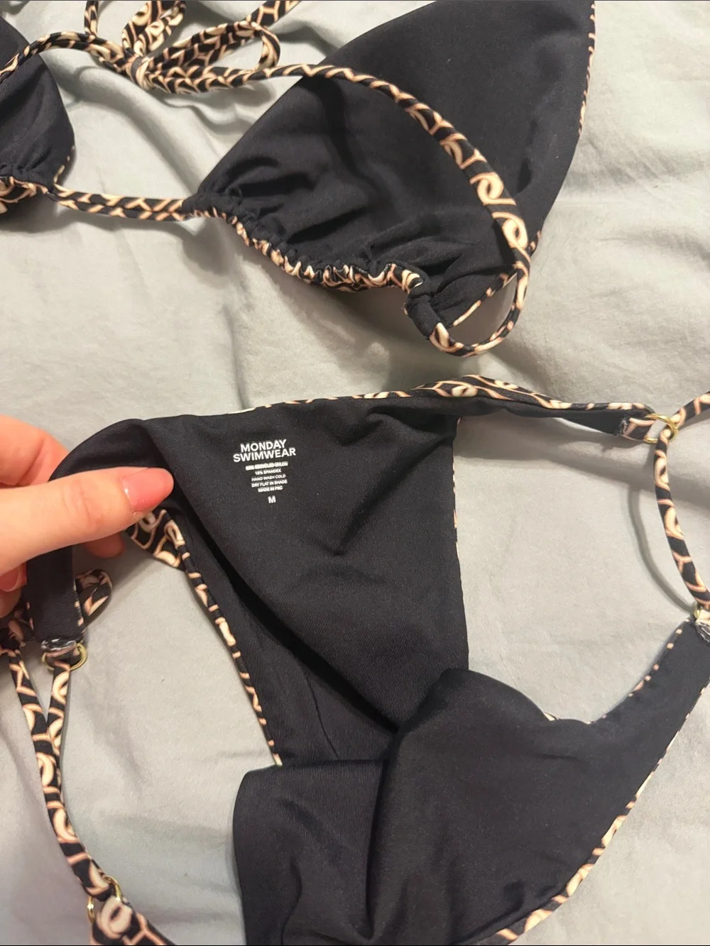 Monday Swimwear neck hips accents
