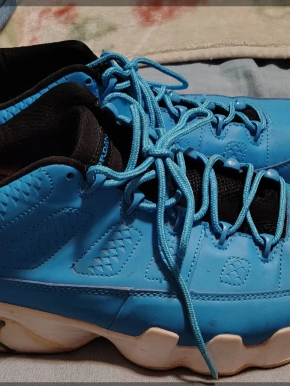 Light Blue Low-Top Jordans
