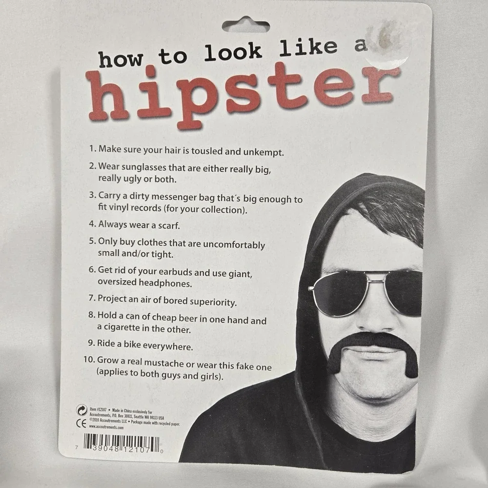 N/A accoutrements mustache