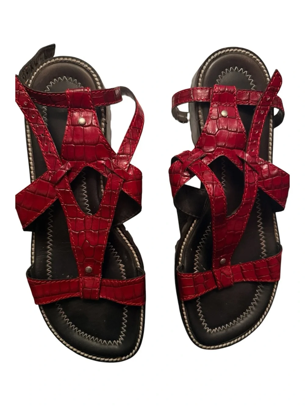 Women's Red Gladiator Sandals