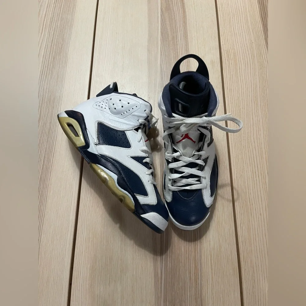 2012 Nike Air‎ Jordan 6 Retro Olympic 384664-130 RESTORE Size 8.5