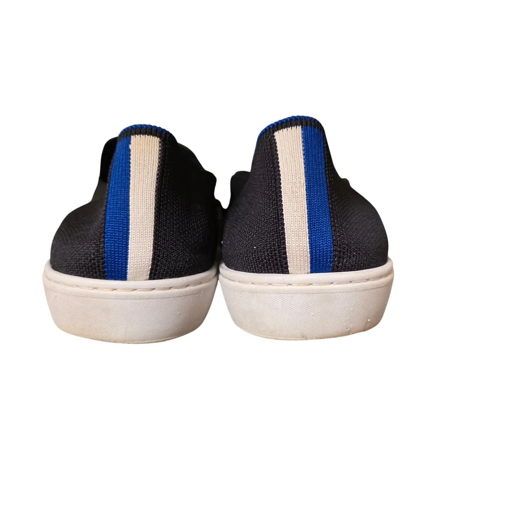 Rothys The Sneaker Black Solid Slip On Knit Shoes Womens‎ 10.5