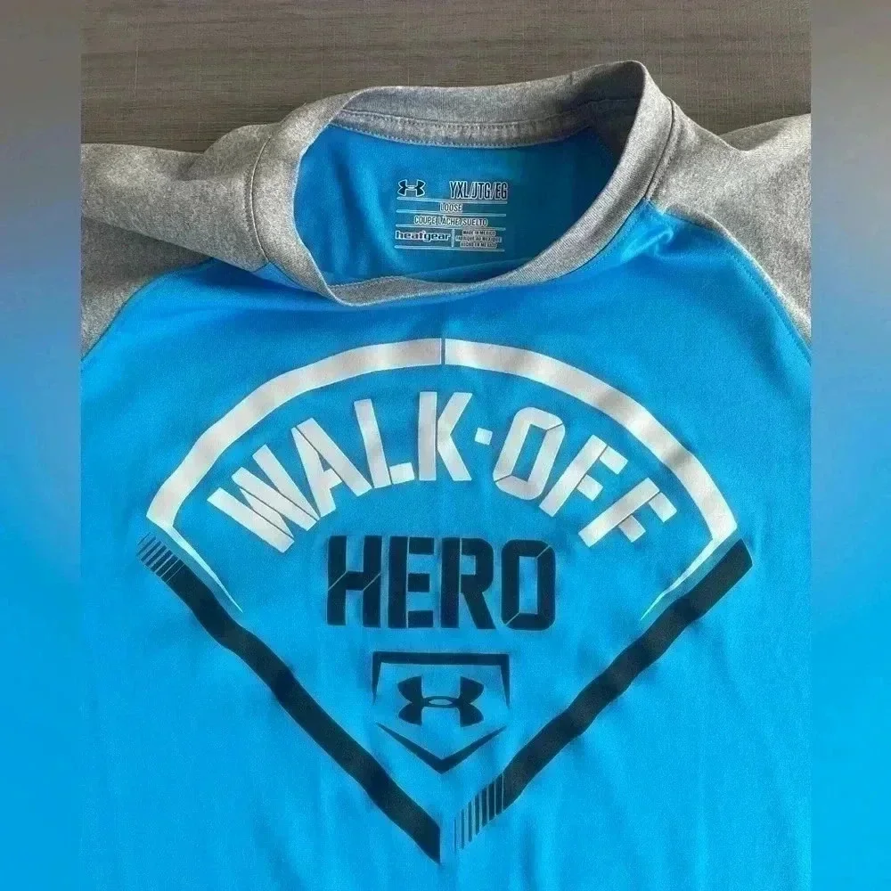 Under Armour 3/4 Sleeve‎ Baseball Tee Size YXL