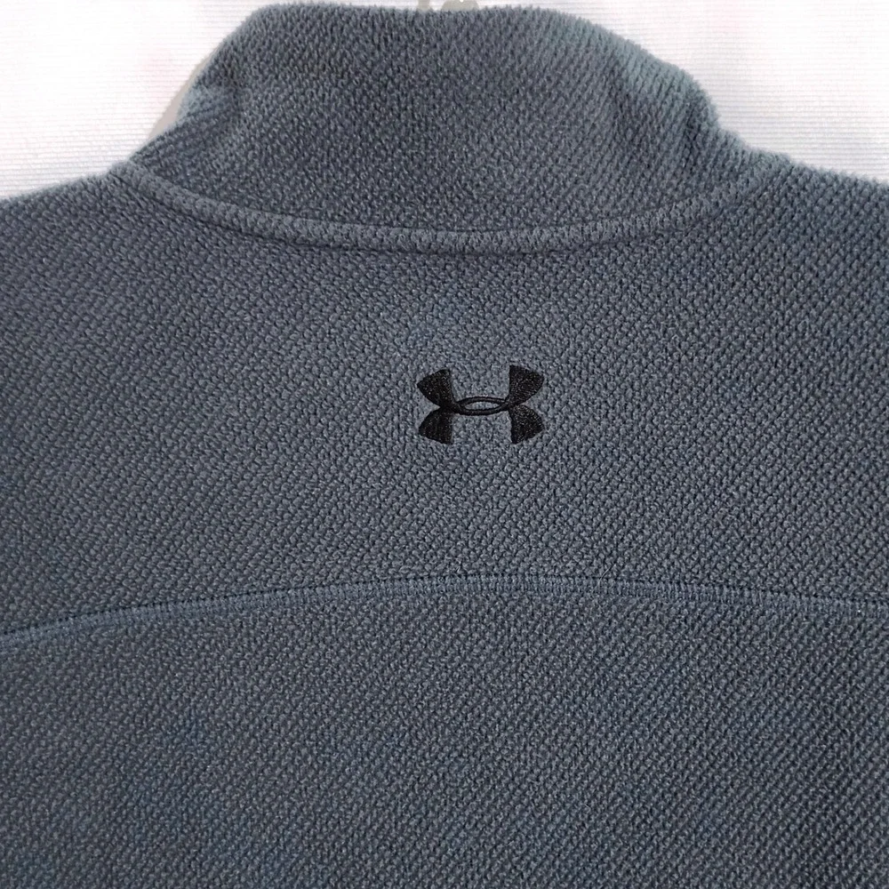 Under Armour ColdGear OffGrid 1/4 Zip Fleece Pullover Men XL Waffle Knit 1328166