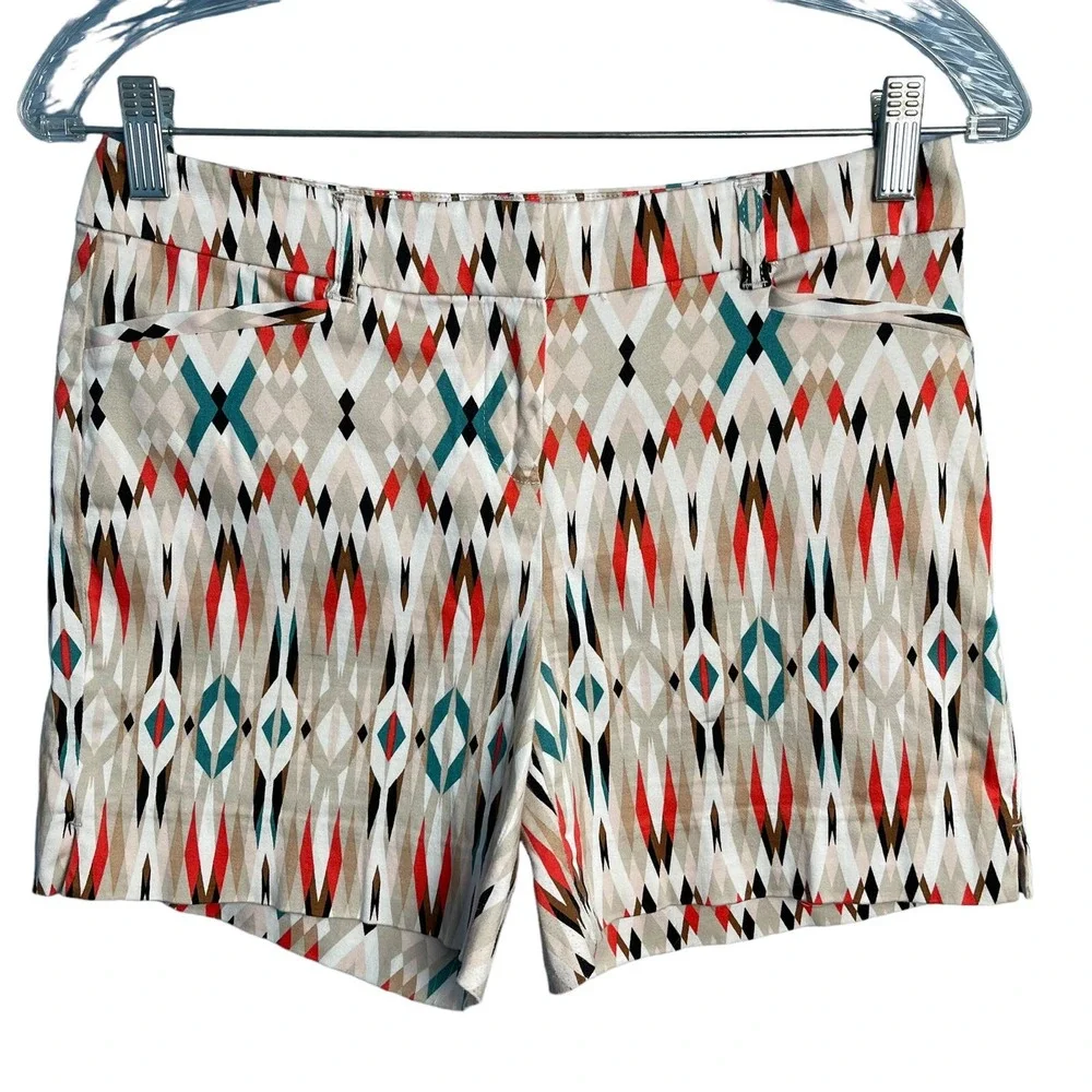 White House Black‎ Market boho Tribal Short Pant Size 2