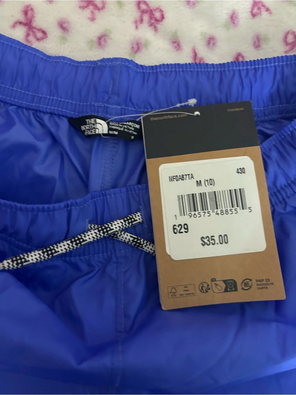 The North Face quick dry