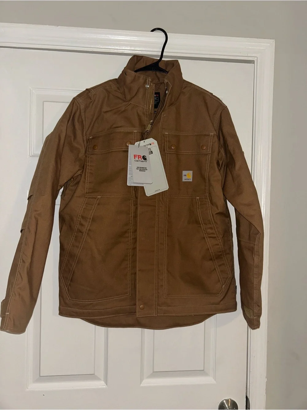 Carhartt Brown Men’s Field Jacket - Heavy-Duty Work Coat