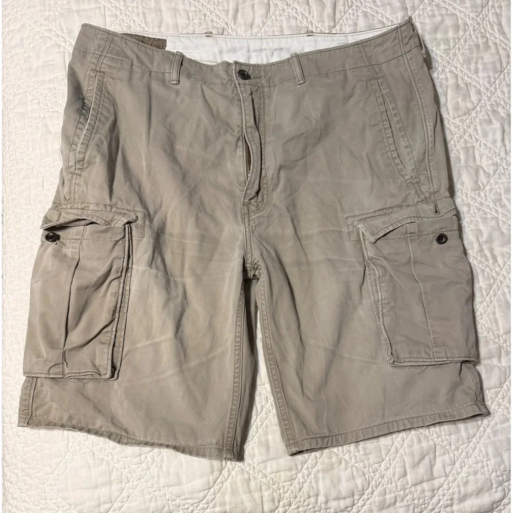 Levis Mens Cargo Shorts Khaki Tan White Tab Utility Relaxed Fit W38