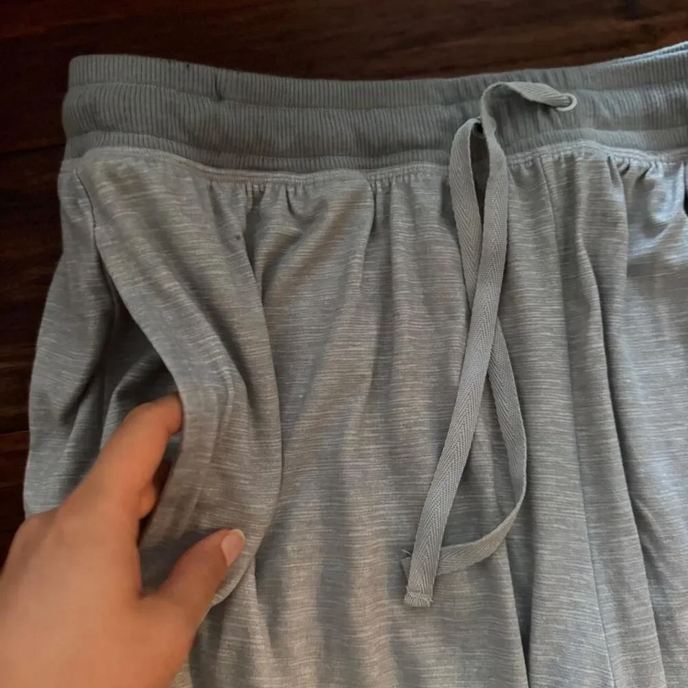 2pc set Women's Grey White Joggers hoodie sweatshirt tracksuit