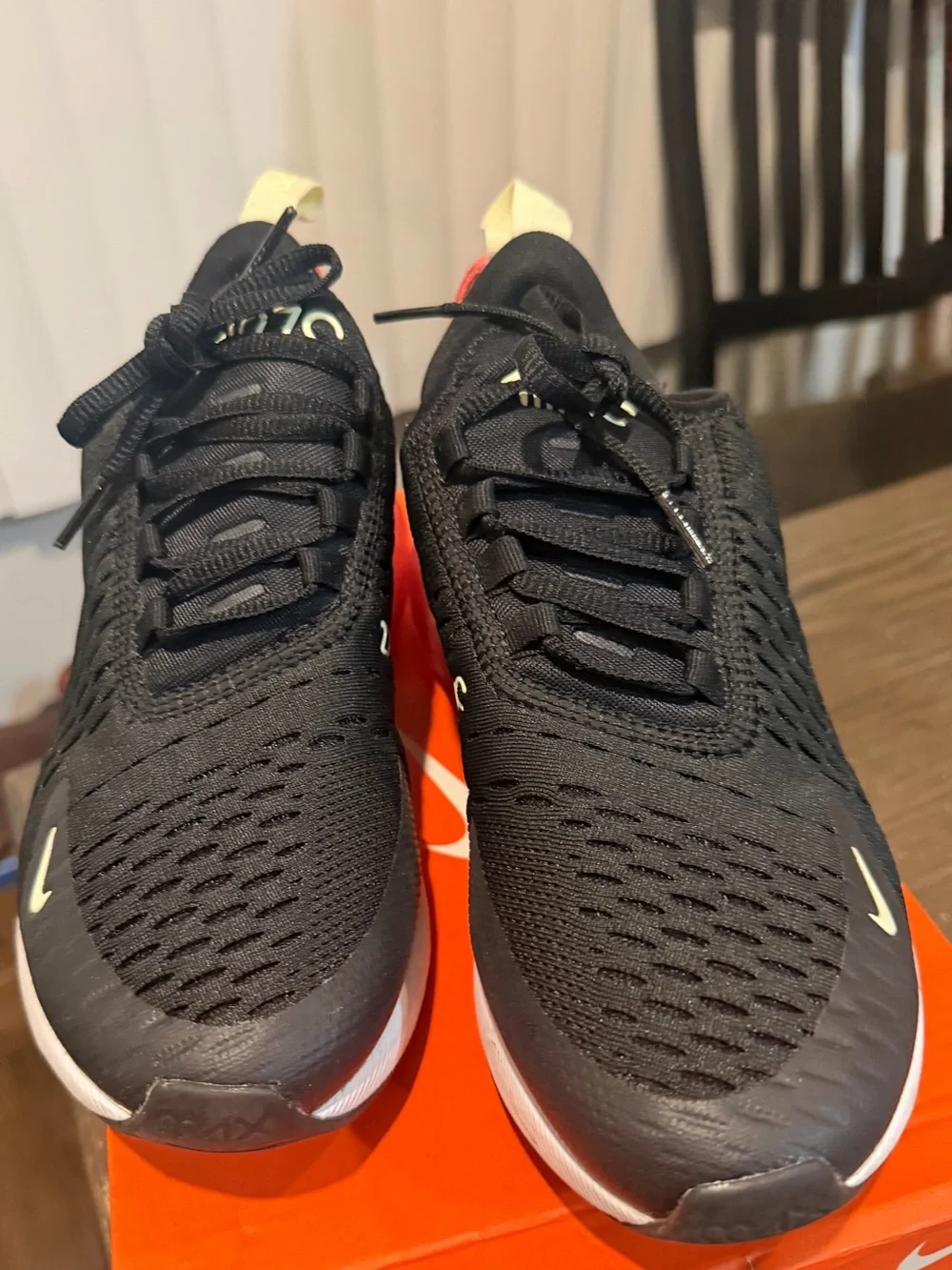 Nike Sneakers Black and Red Interior