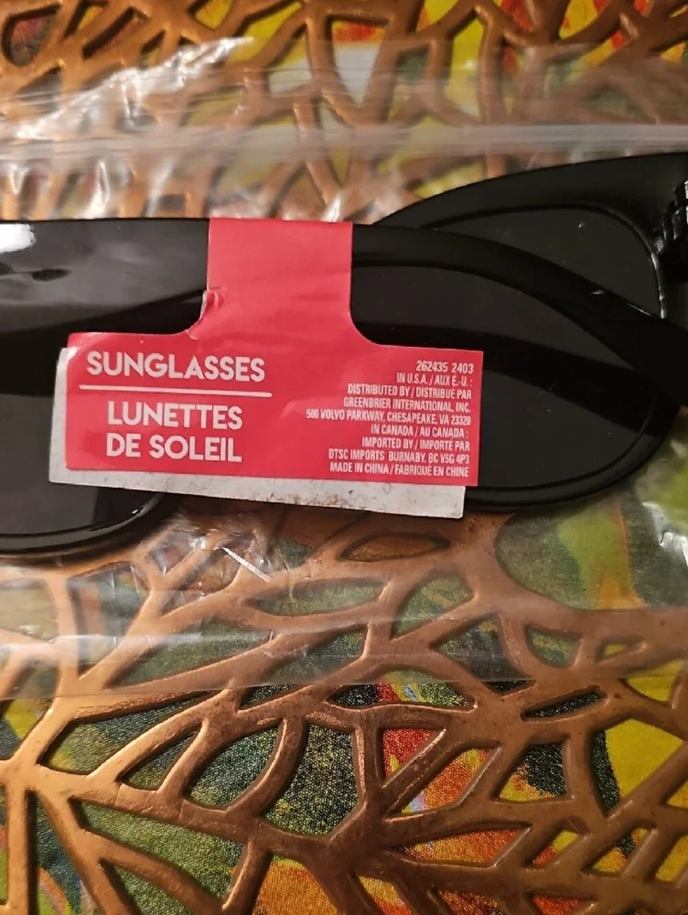 lunettes stylish black