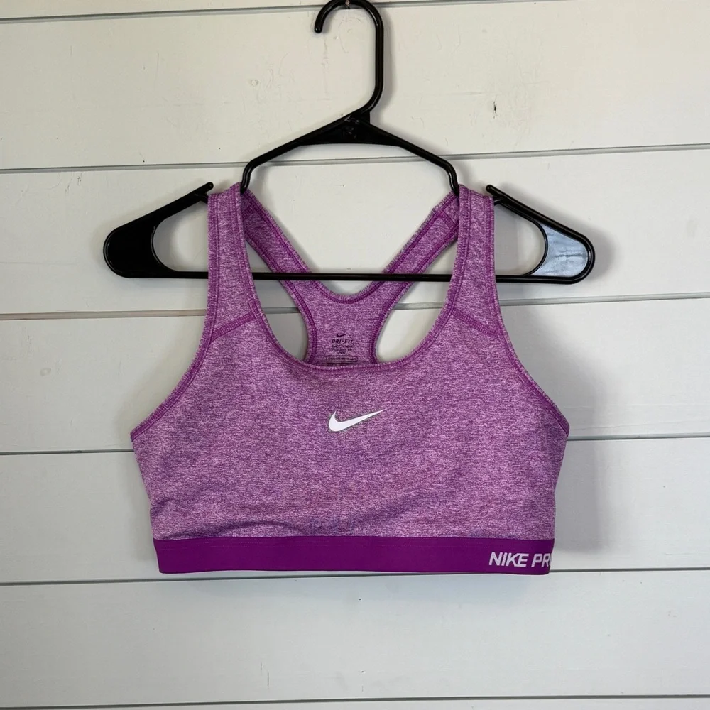 Nike Pro dri-fit‎ sports bra purple women's size XL