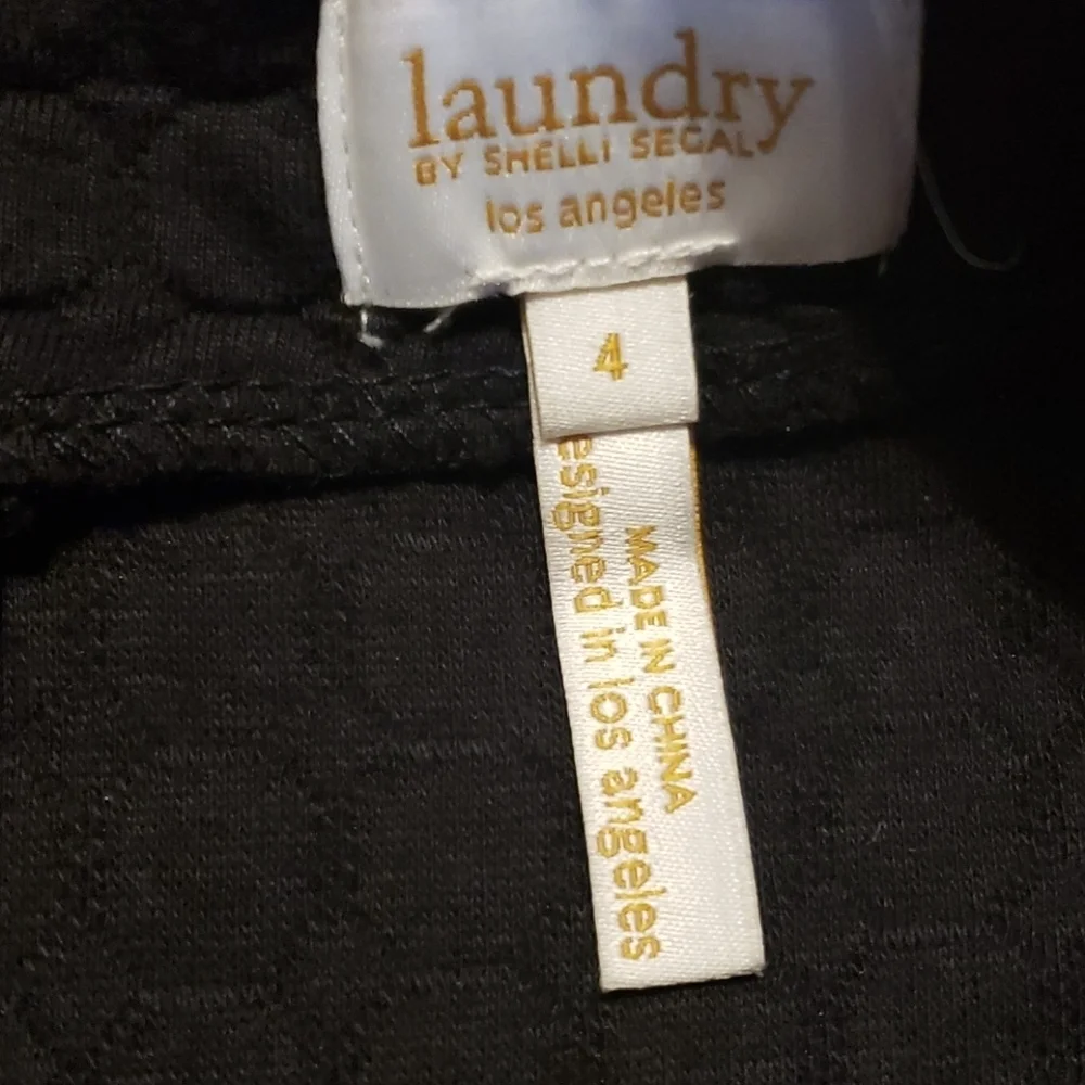 Shelli segal laundry quilted skirt black nwot
