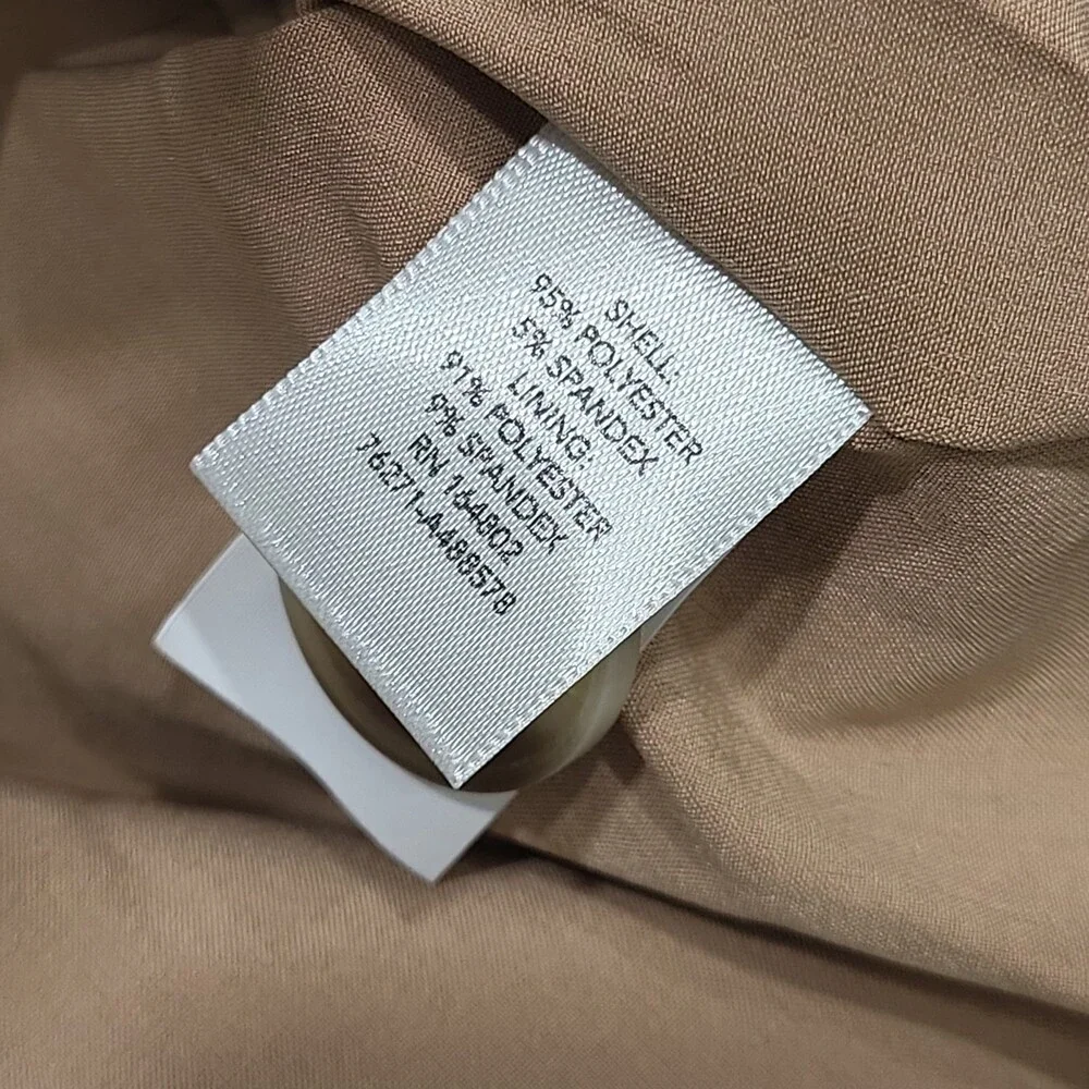 Kate & Mallory Womens Tan Dressy Work Office Business Casual Vest Size M