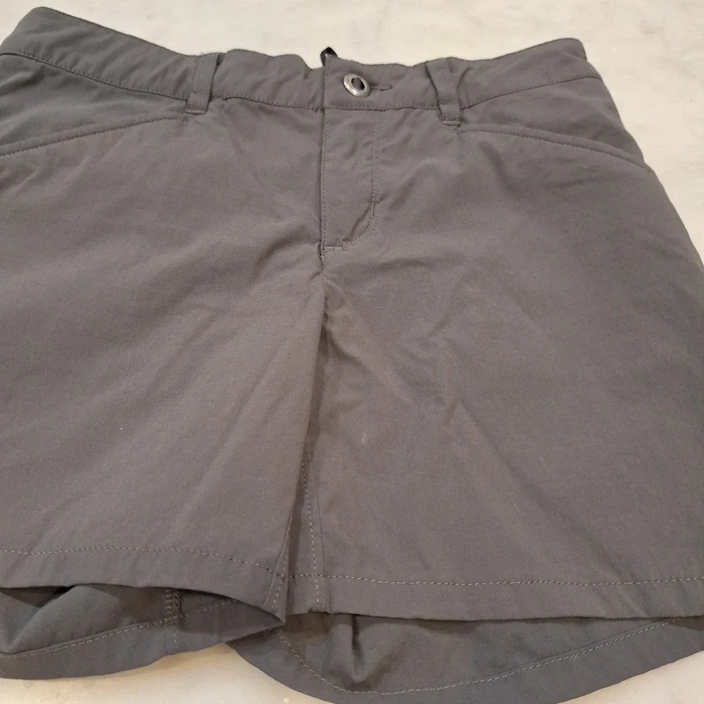 Patagonia Hiking Shorts Wom Sz 2 Gray Nylon Stretch Worn Wear‎ Outdoor 4