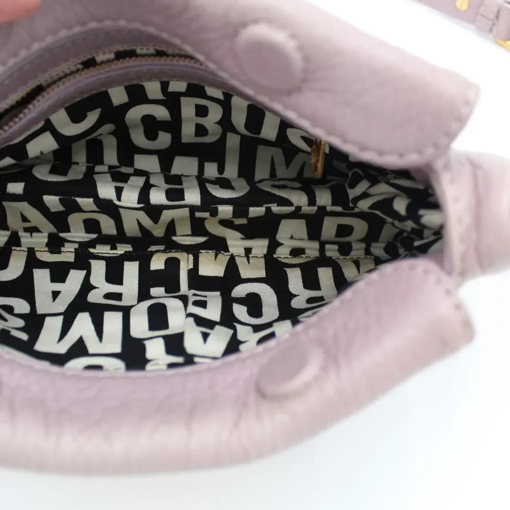 Y2K Marc Jacobs Crossbody Classic Pebbled Leather Light Purple Boho Vintage