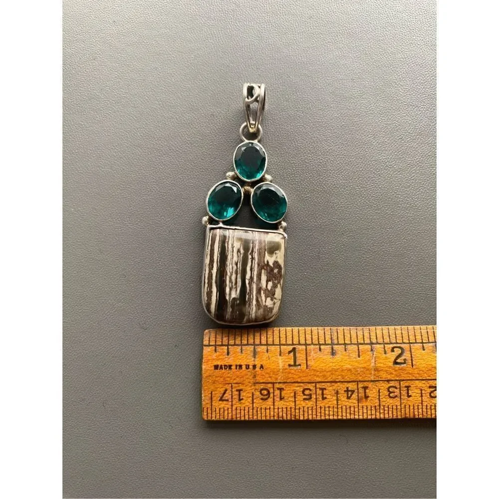 zebra jasper sterling silver