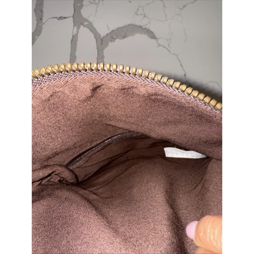 Vintage Armani exchange leather clutch In Brown Leather