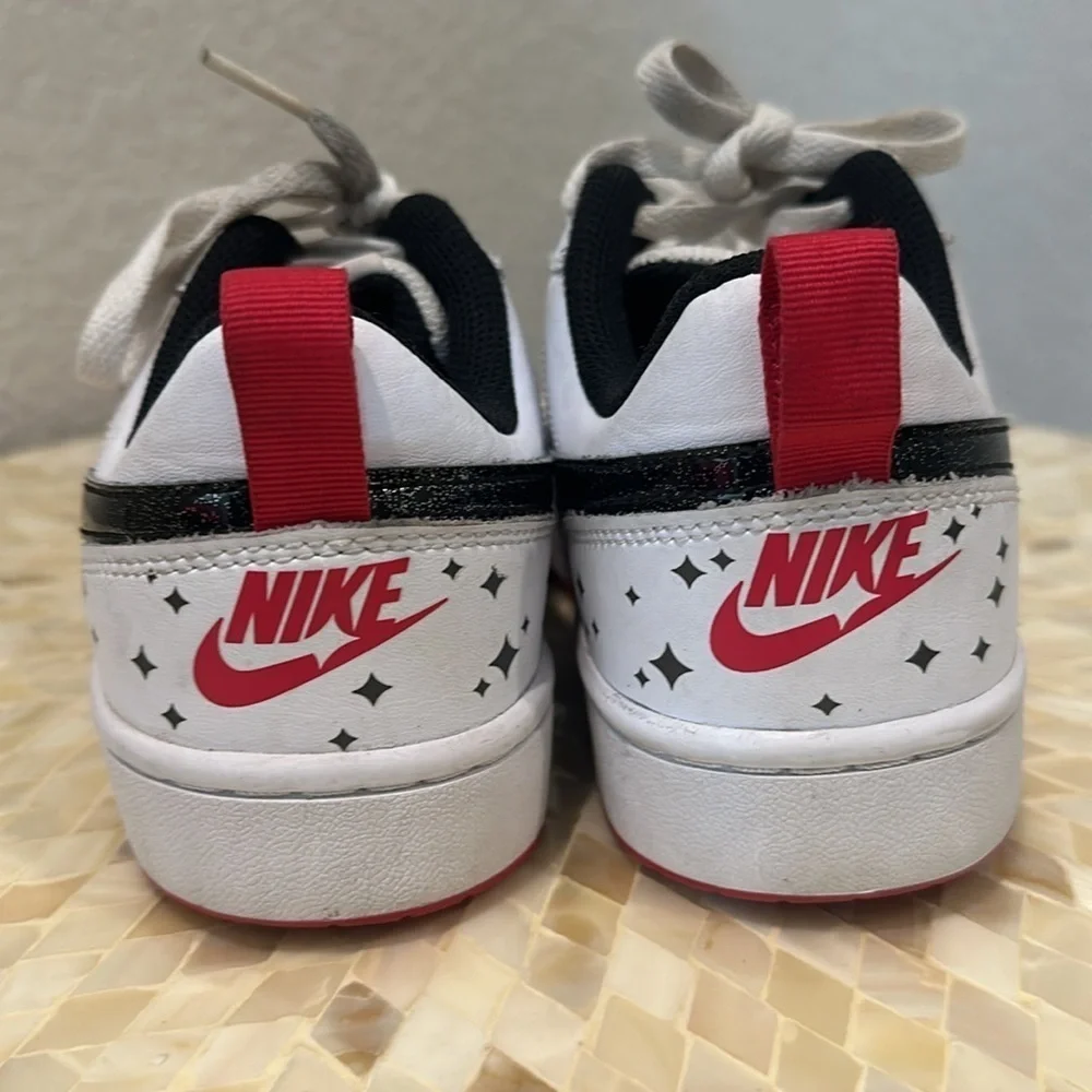 Nike Court Borough Low 2 SE Grade School 'White Very Berry'  size 6 y